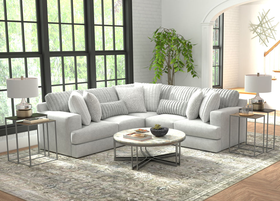 Logan - Upholstered Sectional With Comfort Coil Seating And Accent Pillows Included - Premium Stationary Sectionals from Jackson - Just $1849! Shop now at Furniture Wholesale Plus  We are the best furniture store in Nashville, Hendersonville, Goodlettsville, Madison, Antioch, Mount Juliet, Lebanon, Gallatin, Springfield, Murfreesboro, Franklin, Brentwood