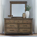 Carolina Park - Dresser & Mirror - Amber Brown – Dresser & Mirror by Liberty Furniture at Furniture Wholesale Plus , Nashville furniture store