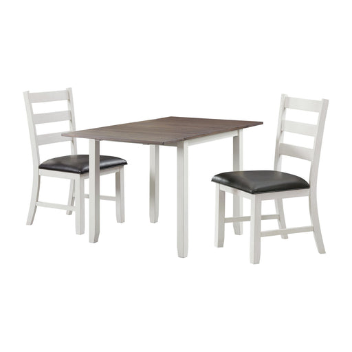 Martin - Drop Leaf Dining Set – 3 Piece Dining Room Sets by Elements International at Furniture Wholesale Plus , Nashville furniture store
