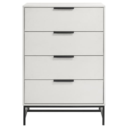 Sonora - 4-Drawer Bedroom Chest - White – Accent Chests by Coaster Fine Furniture at Furniture Wholesale Plus , Nashville furniture store