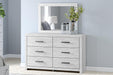 Cayboni - Dresser And Mirror - Whitewash – Dresser & Mirror by Signature Design by Ashley® at Furniture Wholesale Plus , Nashville furniture store