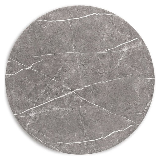 Glinari - Round Dining Room Table - Taupe / Black – Dining Tables by Signature Design by Ashley® at Furniture Wholesale Plus , Nashville furniture store