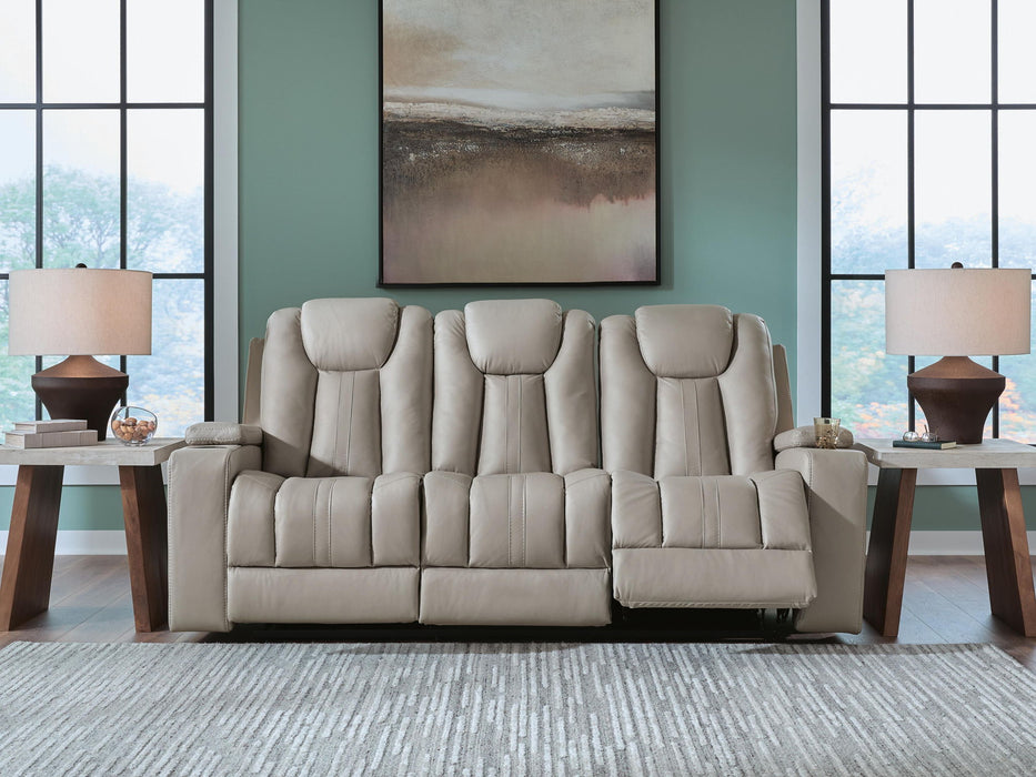 Elevate Edges - Reclining Sofa With Drop Down Table - Coin – Reclining Sofas by Signature Design by Ashley® at Furniture Wholesale Plus , Nashville furniture store