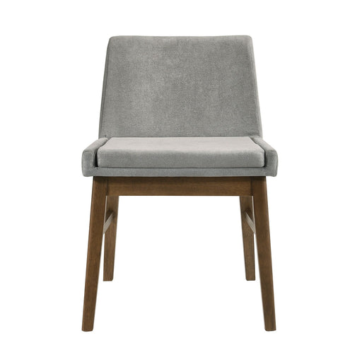 Weston - Upholstery Side Chair (Set of 2) - Walnut With Smoke Fabric – Chair Sets by Elements International at Furniture Wholesale Plus , Nashville furniture store