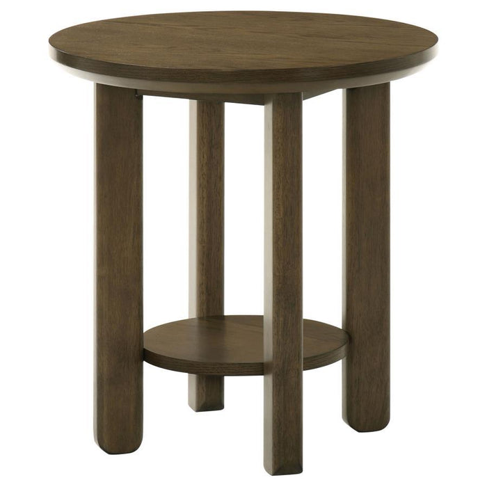 Ottowa - Round Wood Table With Shelf – End Tables by Coaster Fine Furniture at Furniture Wholesale Plus , Nashville furniture store