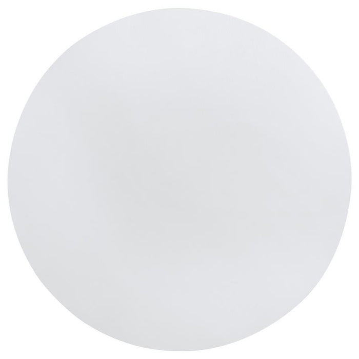 Judd - Round Dining Wood Table With Shelf - Pearl White – Dining Tables by Coaster Fine Furniture at Furniture Wholesale Plus , Nashville furniture store