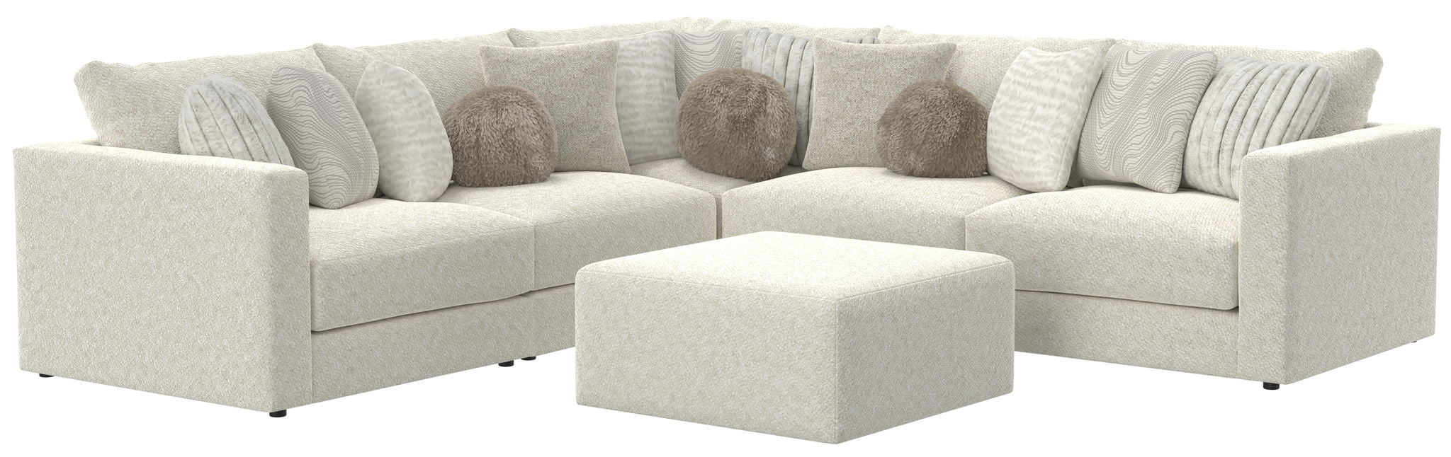 Ritzy - Modular Sofa And Included Cocktail Ottoman – 2 Piece Living Room Sets by Jackson at Furniture Wholesale Plus , Nashville furniture store