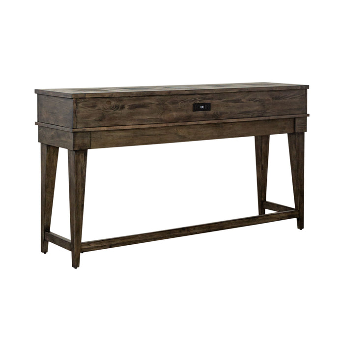Arrowcreek - Console Bar Table - Weathered Stone – Console Tables by Liberty Furniture at Furniture Wholesale Plus , Nashville furniture store