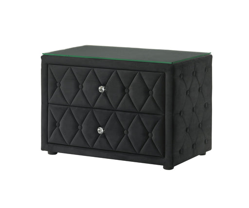 Josephine - Night Stand - Black - Premium Accent Nightstands from Crown Mark - Just $259! Shop now at Furniture Wholesale Plus  We are the best furniture store in Nashville, Hendersonville, Goodlettsville, Madison, Antioch, Mount Juliet, Lebanon, Gallatin, Springfield, Murfreesboro, Franklin, Brentwood