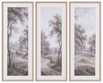 Dixonburg - Wall Art Set (Set of 3) - Taupe / Gray – Framed Print Sets by Signature Design by Ashley® at Furniture Wholesale Plus , Nashville furniture store