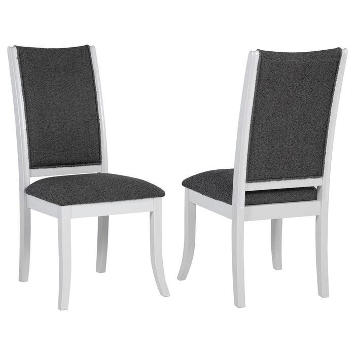 Judd - Upholstered Dining Side Chair (Set of 2) - Pearl White – Chair Sets by Coaster Fine Furniture at Furniture Wholesale Plus , Nashville furniture store