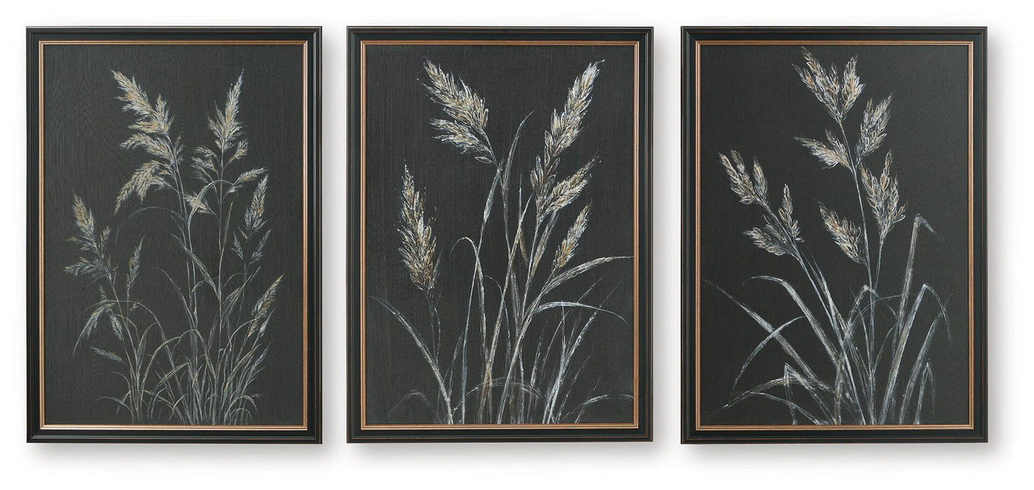 Janisburg - Wall Art Set (Set of 3) - Black / White / Brown – Framed Print Sets by Signature Design by Ashley® at Furniture Wholesale Plus , Nashville furniture store