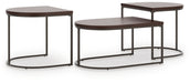 Vanmore - Occasional Table Set (Set of 3) - Dark Brown – Table Sets by Signature Design by Ashley® at Furniture Wholesale Plus , Nashville furniture store