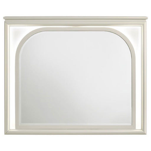 Olivia - LED Dresser Mirror - Pearl White - Premium Bedroom Mirrors from Coaster Fine Furniture - Just $329! Shop now at Furniture Wholesale Plus  We are the best furniture store in Nashville, Hendersonville, Goodlettsville, Madison, Antioch, Mount Juliet, Lebanon, Gallatin, Springfield, Murfreesboro, Franklin, Brentwood