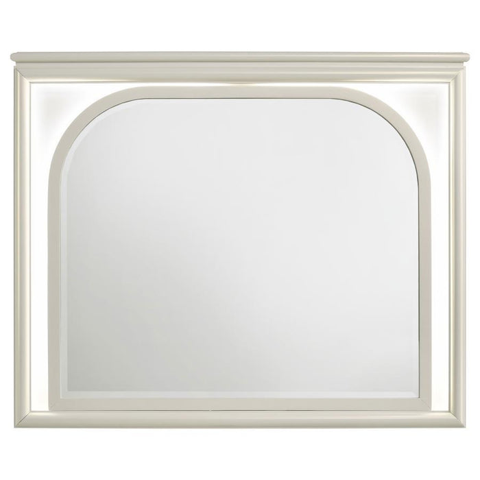 Olivia - LED Dresser Mirror - Pearl White – Mirrors by Coaster Fine Furniture at Furniture Wholesale Plus , Nashville furniture store
