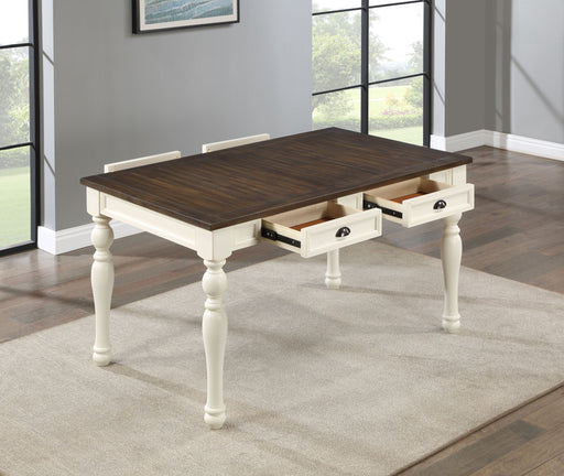 Joanna - 4-Drawer Dining Table - White - Premium Dining Tables from Steve Silver Furniture - Just $449! Shop now at Furniture Wholesale Plus  We are the best furniture store in Nashville, Hendersonville, Goodlettsville, Madison, Antioch, Mount Juliet, Lebanon, Gallatin, Springfield, Murfreesboro, Franklin, Brentwood
