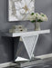 Amore - Mirrored Acrylic Entryway Sofa Console Table - Silver - Premium Console Tables from CoasterElevations - Just $579! Shop now at Furniture Wholesale Plus  We are the best furniture store in Nashville, Hendersonville, Goodlettsville, Madison, Antioch, Mount Juliet, Lebanon, Gallatin, Springfield, Murfreesboro, Franklin, Brentwood