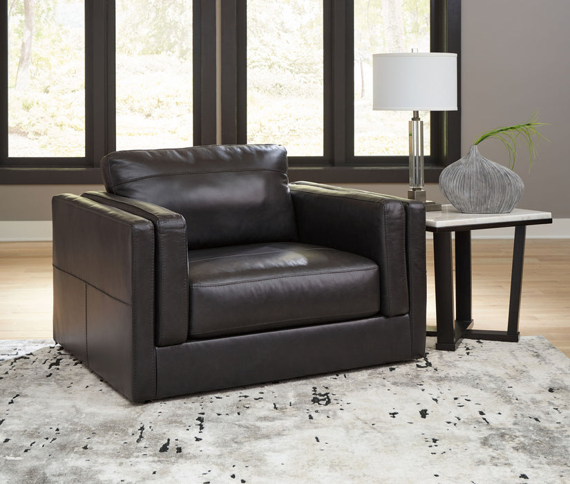 Amiata - Living Room Set – Stationary Chair & Ottoman by Signature Design by Ashley® at Furniture Wholesale Plus , Nashville furniture store