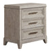 Belmar - 3 Drawer Nightstand - Washed Taupe – Accent Nightstands by Liberty Furniture at Furniture Wholesale Plus , Nashville furniture store