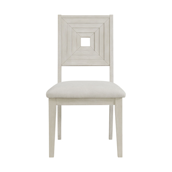 Avalanche - Dining Side Chair (Set of 2) - Antique White – Chair Sets by Elements International at Furniture Wholesale Plus , Nashville furniture store