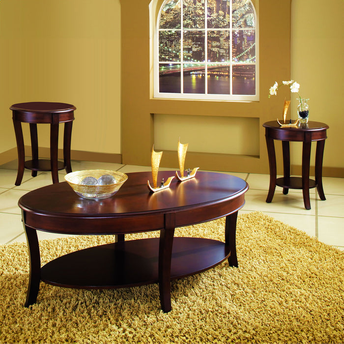 Troy - 3 Piece Table Set - Brown – Table Sets by Steve Silver Furniture at Furniture Wholesale Plus , Nashville furniture store