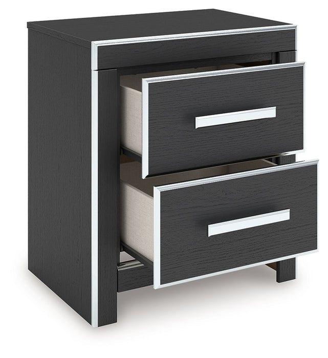 Zuraleus - Two Drawer Night Stand – Nightstands w/ Charging Stations by Signature Design by Ashley® at Furniture Wholesale Plus , Nashville furniture store