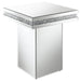 Elora - Square Mirrored Accent Side Table - Silver – Side Tables by CoasterElevations at Furniture Wholesale Plus , Nashville furniture store