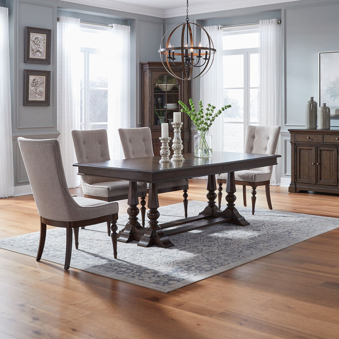 Arden Road - Opt Trestle Table Set – 5 Piece Dining Room Sets by Liberty Furniture at Furniture Wholesale Plus , Nashville furniture store