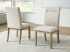 Lasinger - Dining Upholstered Side Chair (Set of 2) - Light Brown – Chair Sets by Signature Design by Ashley® at Furniture Wholesale Plus , Nashville furniture store
