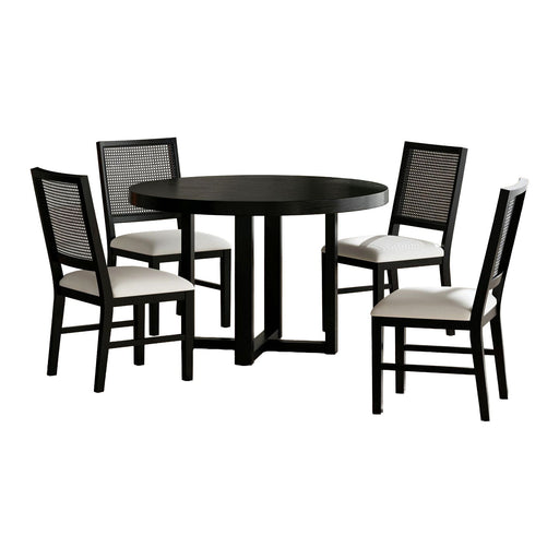 Bahama Breeze - 5 Piece Standard Height Dining Set (Table And Four Chairs) - Black – 5 Piece Dining Room Sets by Elements International at Furniture Wholesale Plus , Nashville furniture store