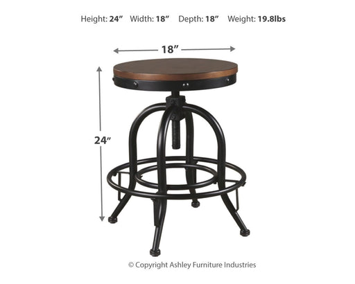 Valebeck - Swivel Barstool (Set of 2) - Premium Stool Sets from Signature Design by Ashley® - Just $268! Shop now at Furniture Wholesale Plus  We are the best furniture store in Nashville, Hendersonville, Goodlettsville, Madison, Antioch, Mount Juliet, Lebanon, Gallatin, Springfield, Murfreesboro, Franklin, Brentwood