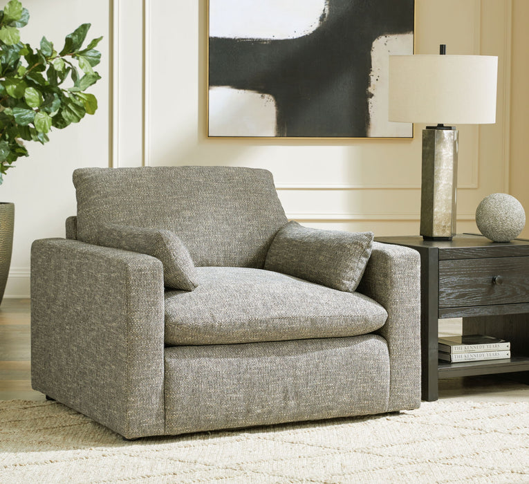 Dramatic - Living Room Set – Stationary Chair & Ottoman by Benchcraft® at Furniture Wholesale Plus , Nashville furniture store