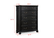 Kingsbury - Chest - Black – Accent Chests by Crown Mark at Furniture Wholesale Plus , Nashville furniture store