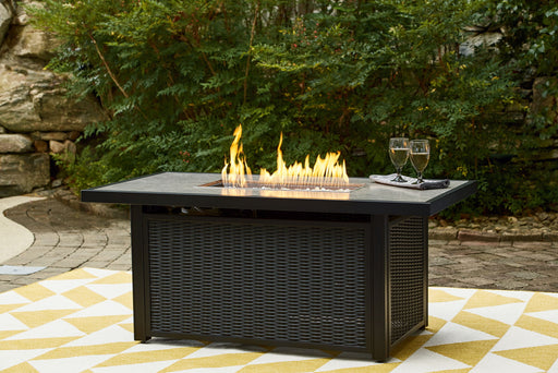Beachcroft - Rectangular Fire Pit Table – Fire Pits by Signature Design by Ashley® at Furniture Wholesale Plus , Nashville furniture store