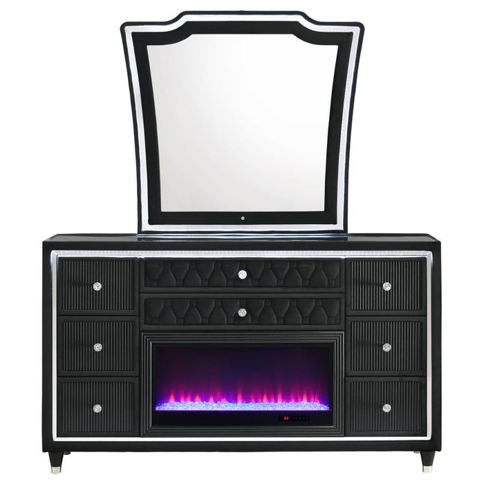 Lorient - 8-Drawer LED Bedroom Flame Box Dresser – Dressers by Coaster Fine Furniture at Furniture Wholesale Plus , Nashville furniture store