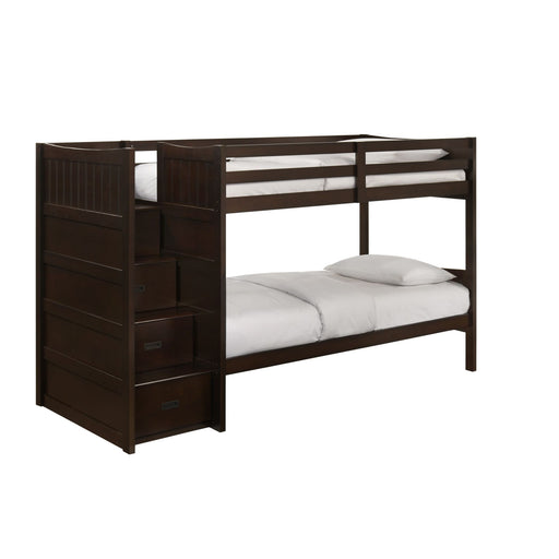 Sami - Step Bunk With Left Headboard – Bunk Beds by Elements International at Furniture Wholesale Plus , Nashville furniture store