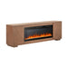 Fireplace TV Consoles - 214 84'' Console With Fire FTS Multiplees - Light Brown – Fireplace TV Stands by Liberty Furniture at Furniture Wholesale Plus , Nashville furniture store