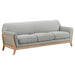Vaughn - Fabric Upholstered Flared Arm Sofa - Gray – Stationary Sofas by Coaster Fine Furniture at Furniture Wholesale Plus , Nashville furniture store
