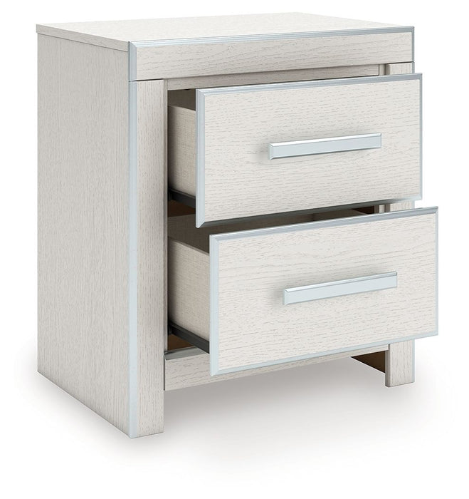 Zuraleus - Two Drawer Night Stand – Nightstands w/ Charging Stations by Signature Design by Ashley® at Furniture Wholesale Plus , Nashville furniture store