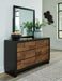 Kraeburn - Dresser And Mirror - Brown / Black – Dresser & Mirror by Benchcraft® at Furniture Wholesale Plus , Nashville furniture store