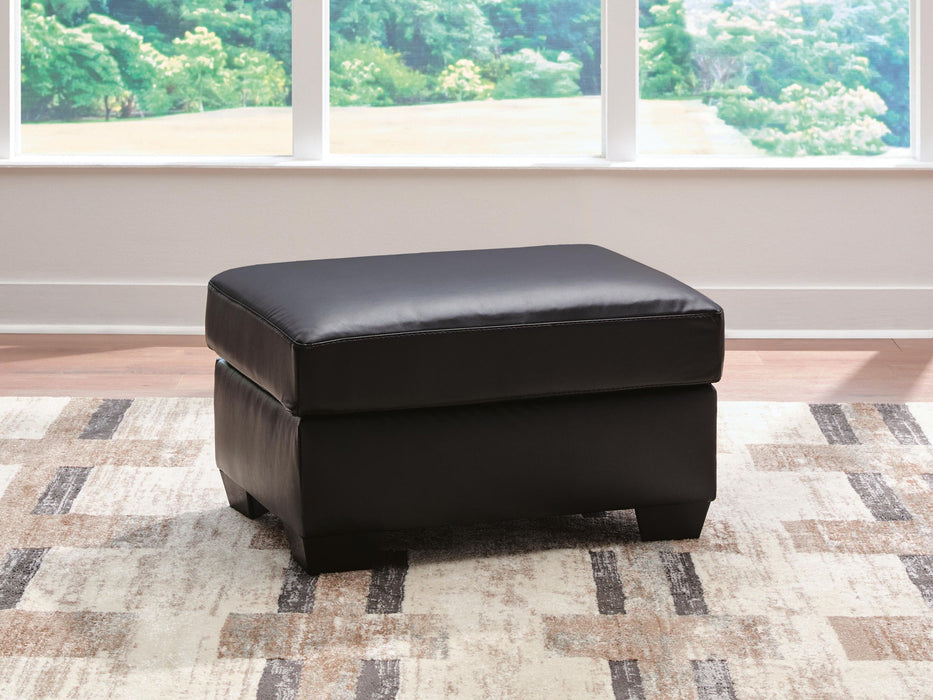 Glennbre - Ottoman - Midnight – Upholstered Ottomans by Signature Design by Ashley® at Furniture Wholesale Plus , Nashville furniture store