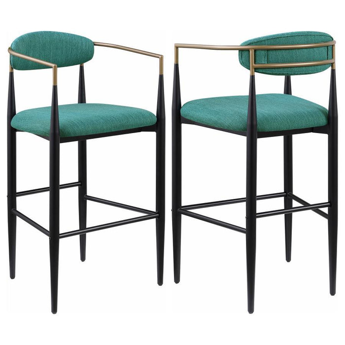 Tina - Metal Pub Height Bar Stool With Upholstered Back And Seat (Set of 2) - Premium Stool Sets from Coaster Fine Furniture - Just $429! Shop now at Furniture Wholesale Plus  We are the best furniture store in Nashville, Hendersonville, Goodlettsville, Madison, Antioch, Mount Juliet, Lebanon, Gallatin, Springfield, Murfreesboro, Franklin, Brentwood