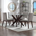 Amalie - 5 Piece Dining Set - Brown – 5 Piece Dining Room Sets by Steve Silver Furniture at Furniture Wholesale Plus , Nashville furniture store