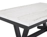 Varley - Genuine Marble Dining Table - Charcoal & White - Premium Dining Tables from Crown Mark - Just $689! Shop now at Furniture Wholesale Plus  We are the best furniture store in Nashville, Hendersonville, Goodlettsville, Madison, Antioch, Mount Juliet, Lebanon, Gallatin, Springfield, Murfreesboro, Franklin, Brentwood