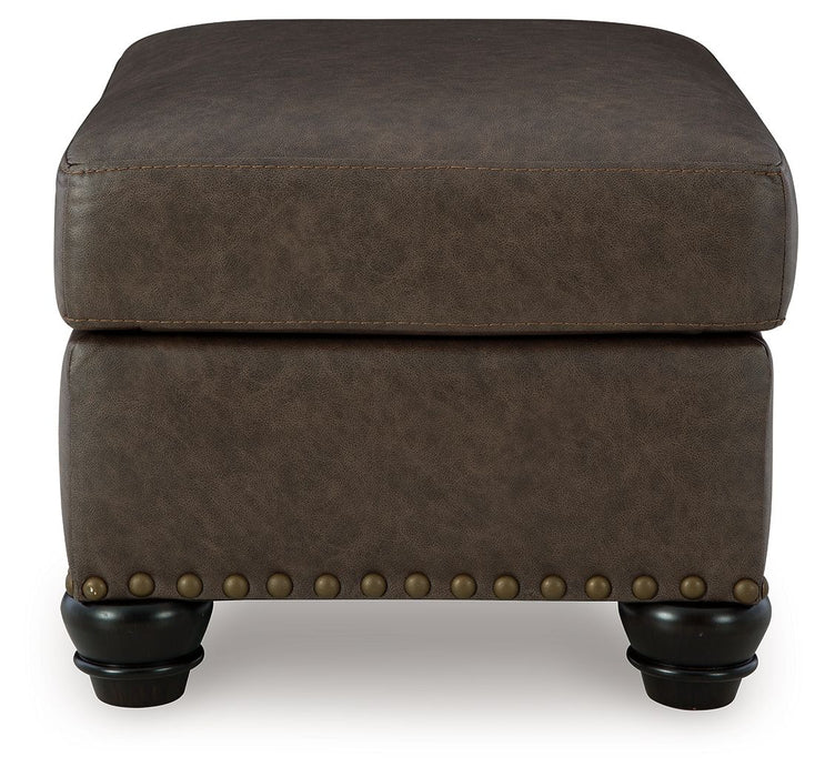 Roxmere - Ottoman - Umber – Upholstered Ottomans by Benchcraft® at Furniture Wholesale Plus , Nashville furniture store