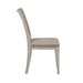 Farmhouse Reimagined - Ladder Back Upholstered Side Chair - Antique White / Chestnut Tops – Side Chairs by Liberty Furniture at Furniture Wholesale Plus , Nashville furniture store
