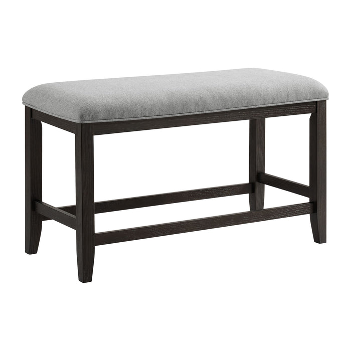 Elodie - Fabric Counter Bench - Charcoal / Gray – Counter Benches by Elements International at Furniture Wholesale Plus , Nashville furniture store