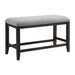 Elodie - Fabric Counter Bench - Charcoal / Gray – Counter Benches by Elements International at Furniture Wholesale Plus , Nashville furniture store
