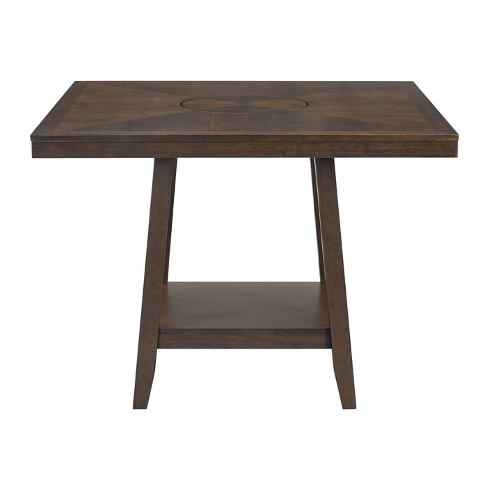 Seneca - Square Counter Table With Lazy Susan – Counter Tables by Elements International at Furniture Wholesale Plus , Nashville furniture store