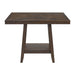 Seneca - Square Counter Table With Lazy Susan – Counter Tables by Elements International at Furniture Wholesale Plus , Nashville furniture store